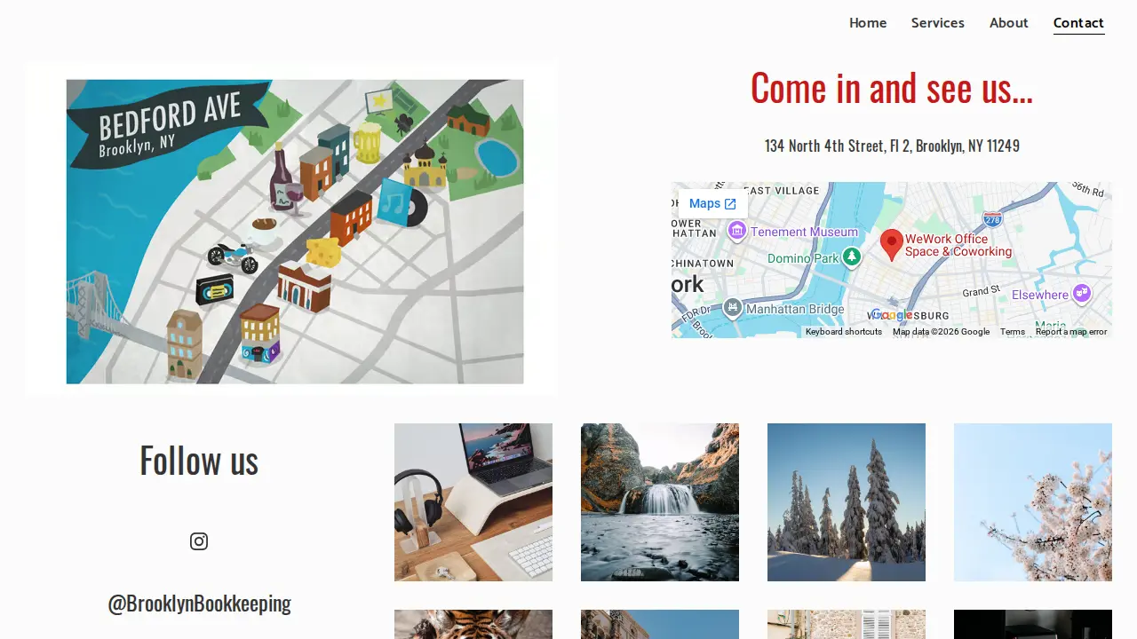 Brooklyn Bookkeeping page
