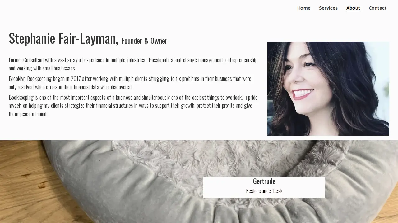 Brooklyn Bookkeeping page