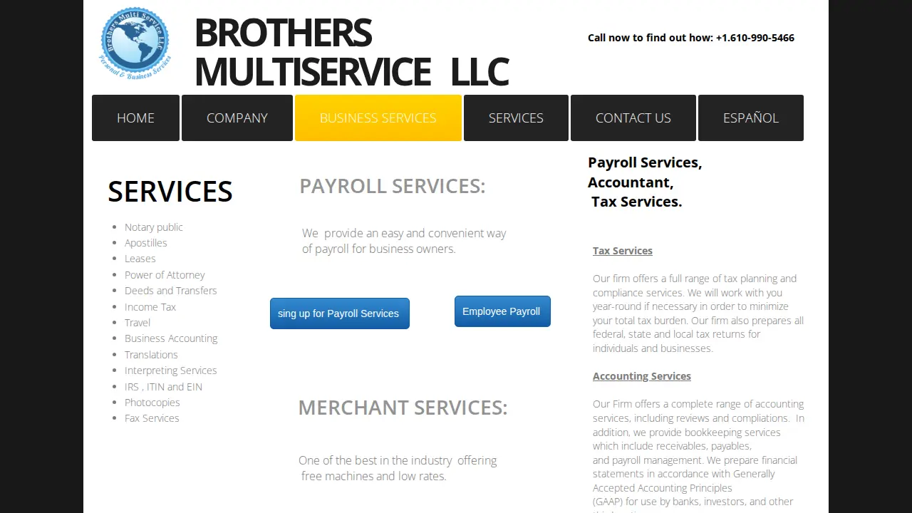 BROTHERS MULTI SERVICE page