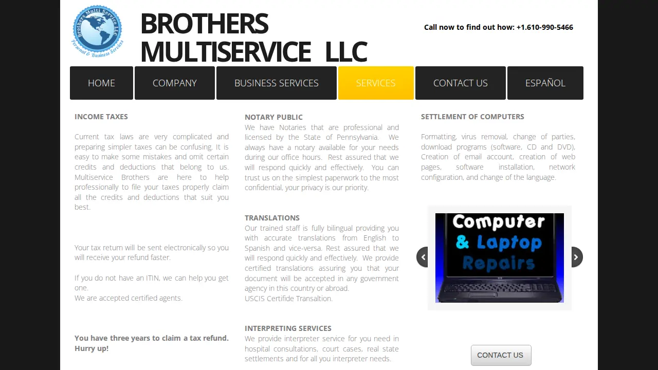 BROTHERS MULTI SERVICE page