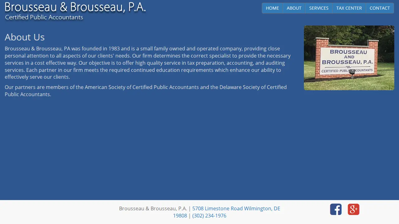 Brousseau & Brousseau page