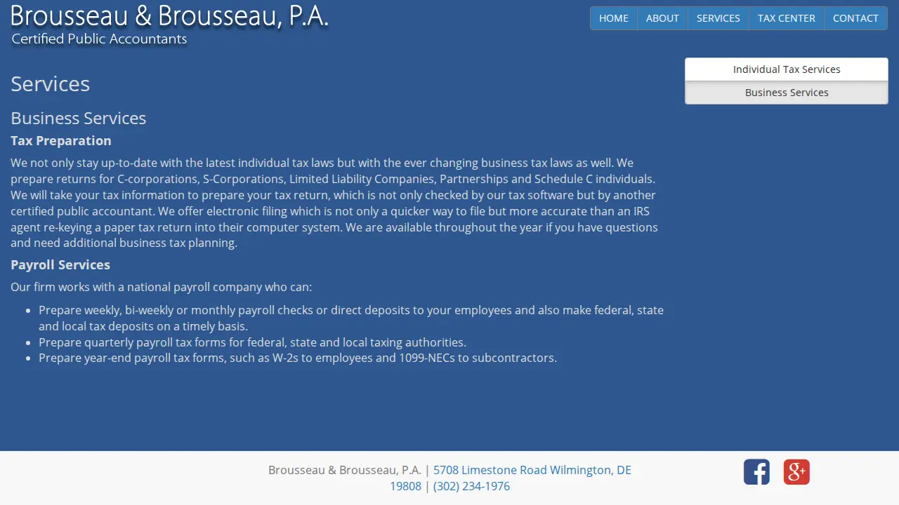 Brousseau & Brousseau page