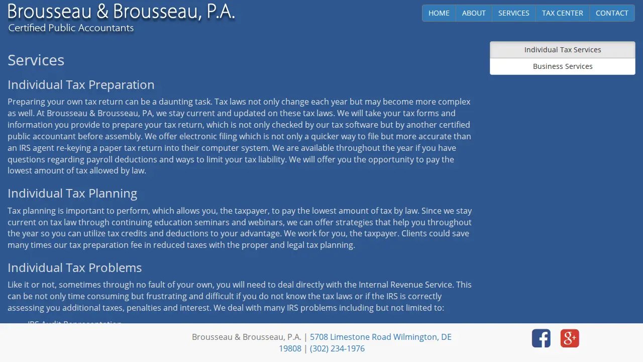 Brousseau & Brousseau page