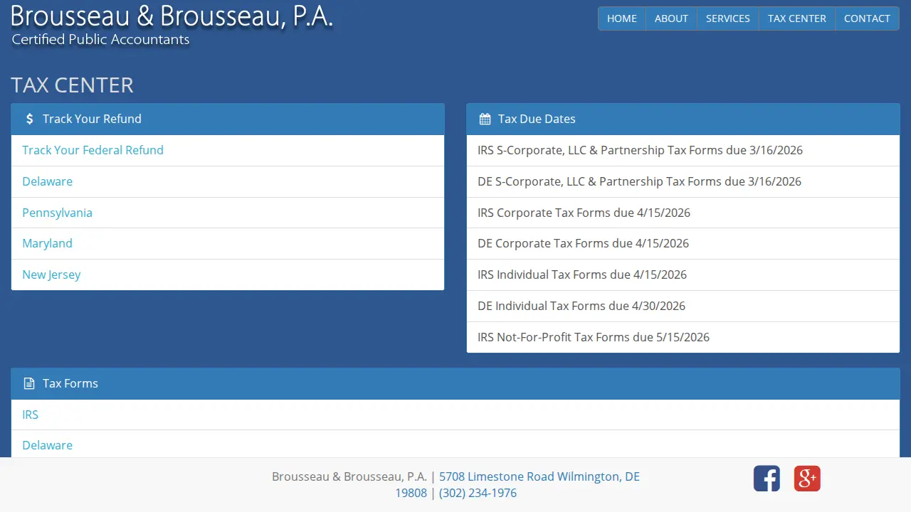 Brousseau & Brousseau page