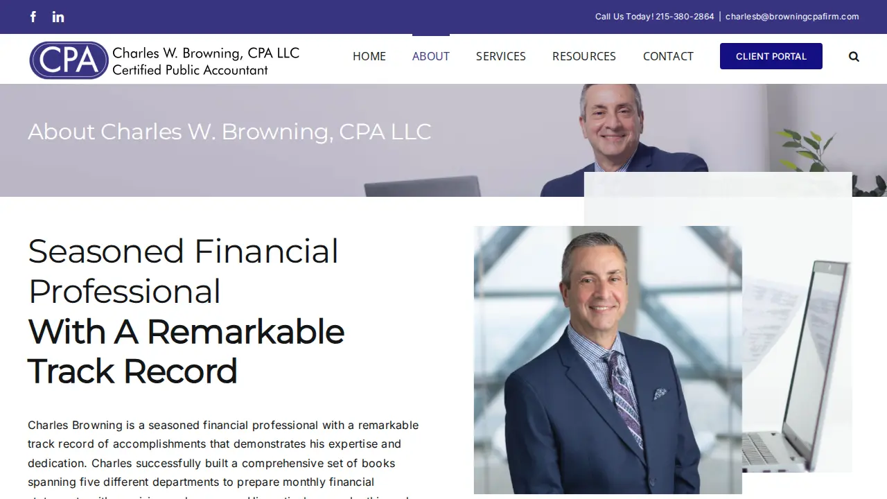 Charles W. Browning, CPA page
