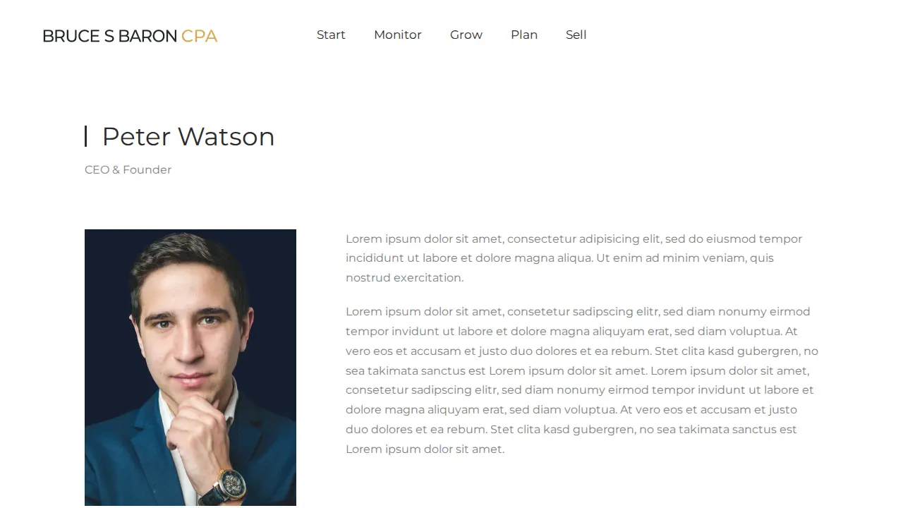 Bruce S. Baron, CPA page