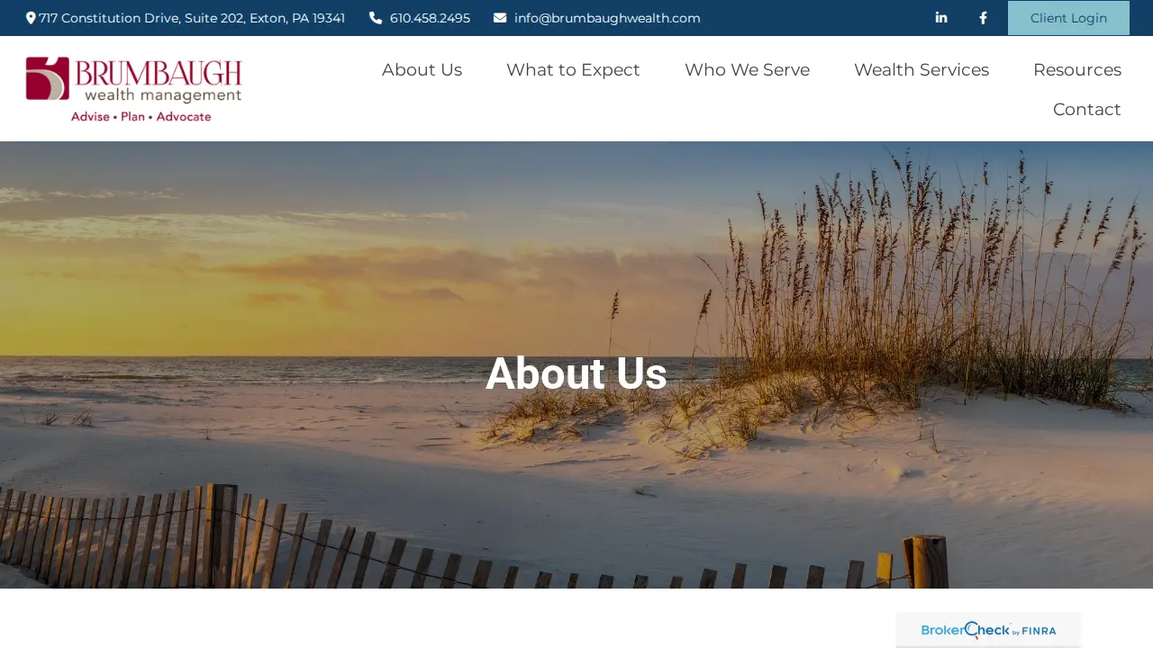 Brumbaugh Wealth Management page