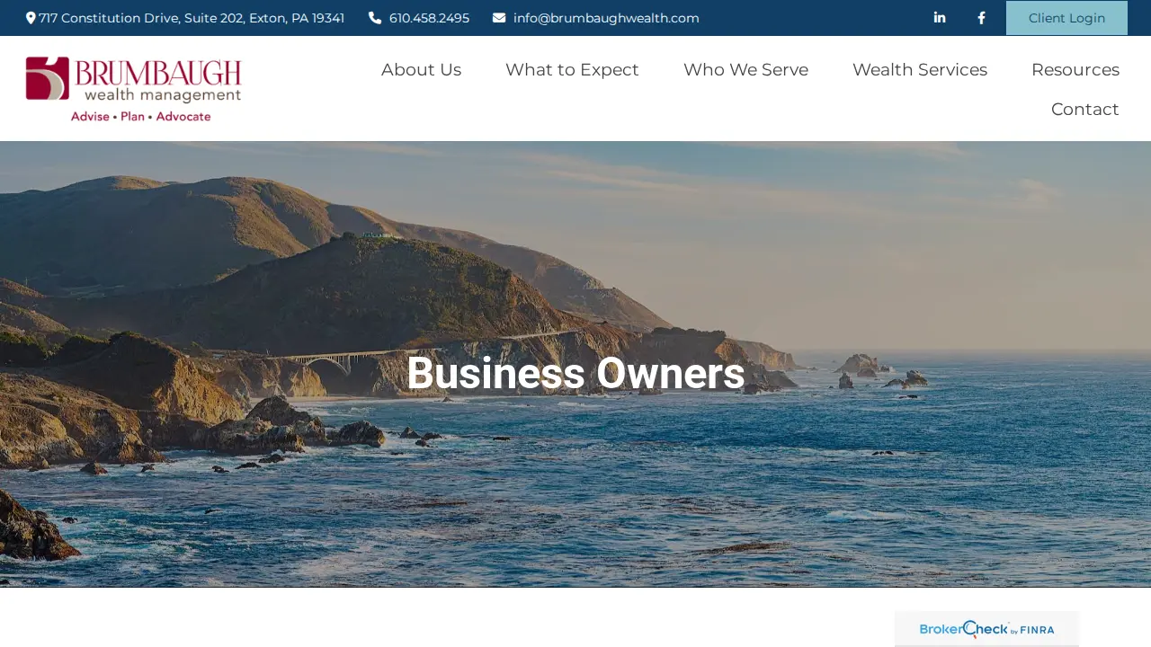 Brumbaugh Wealth Management page