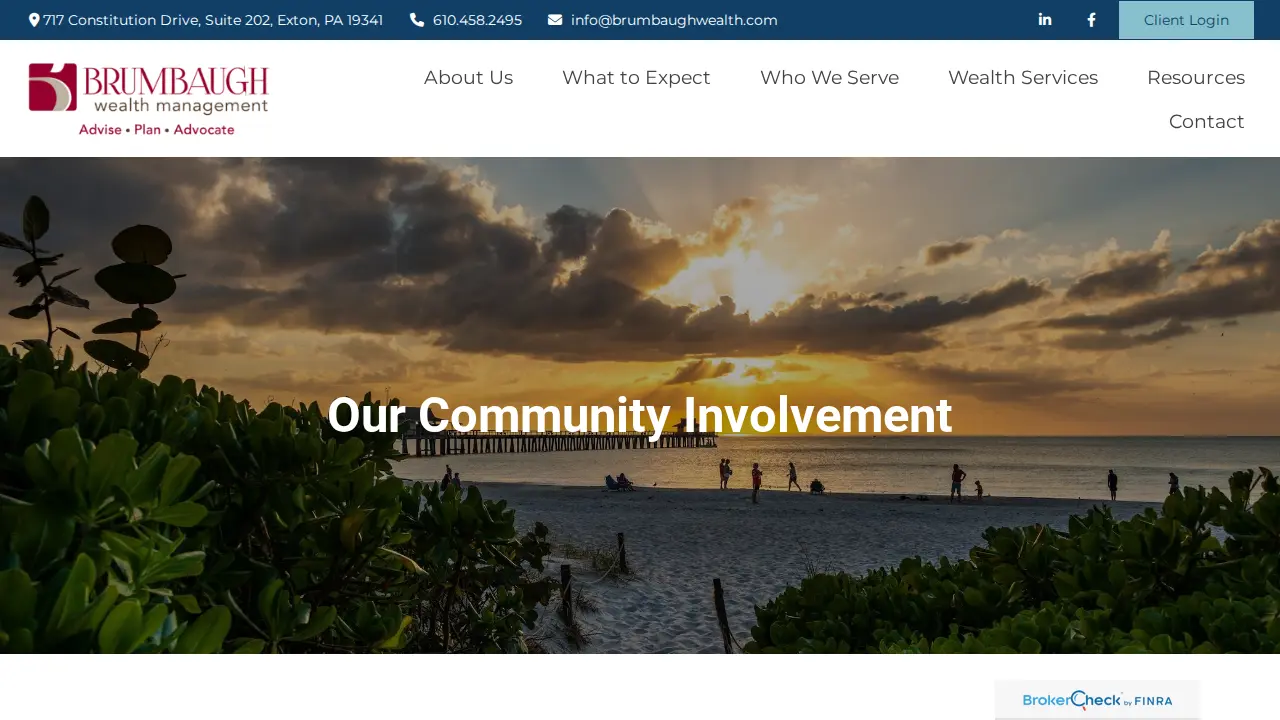 Brumbaugh Wealth Management page