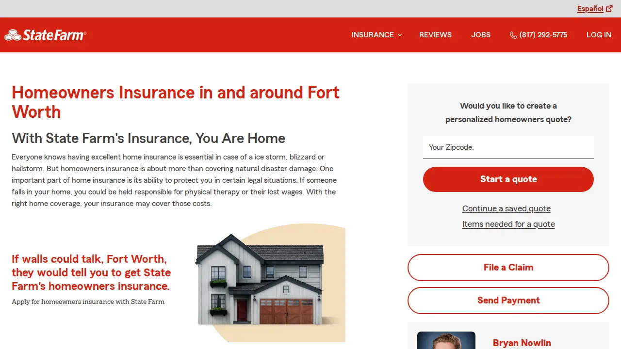 Bryan Nowlin - State Farm Insurance Agent page
