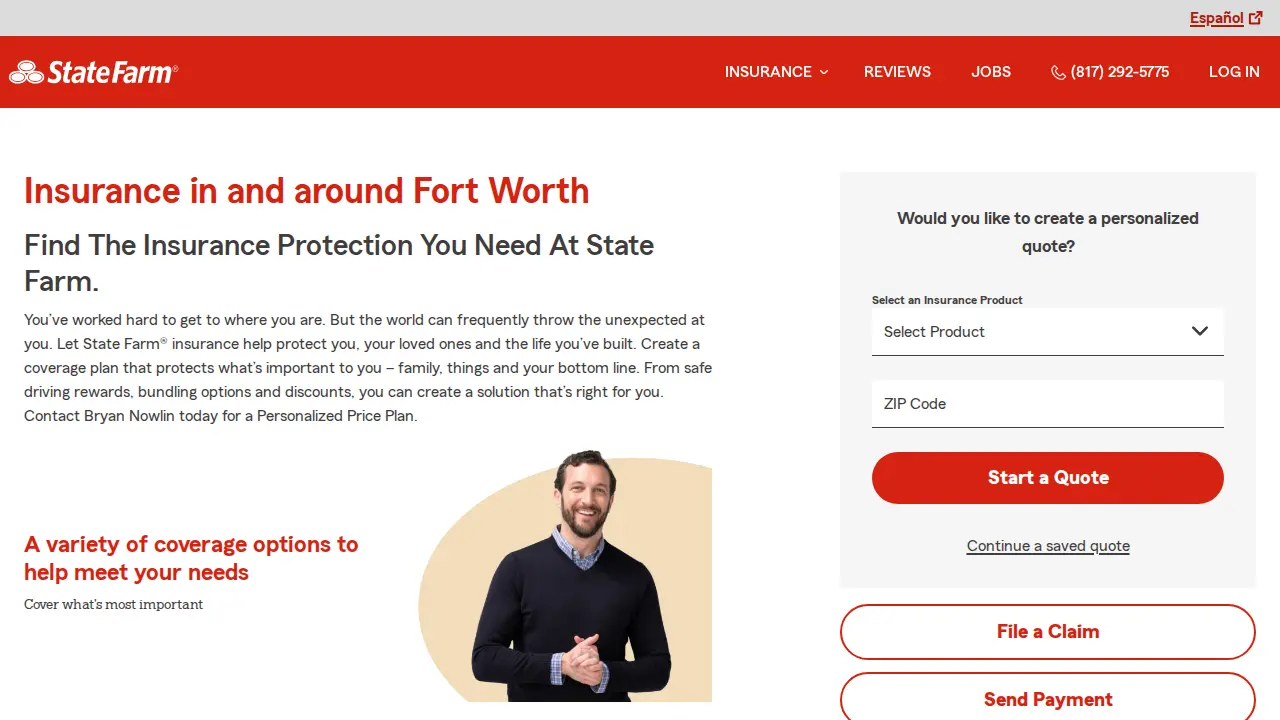 Bryan Nowlin - State Farm Insurance Agent page