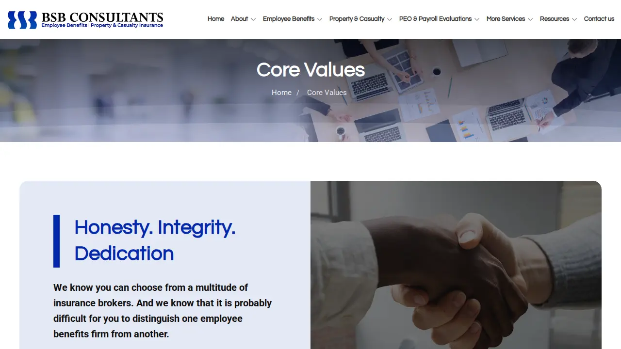 BSB Consultants page