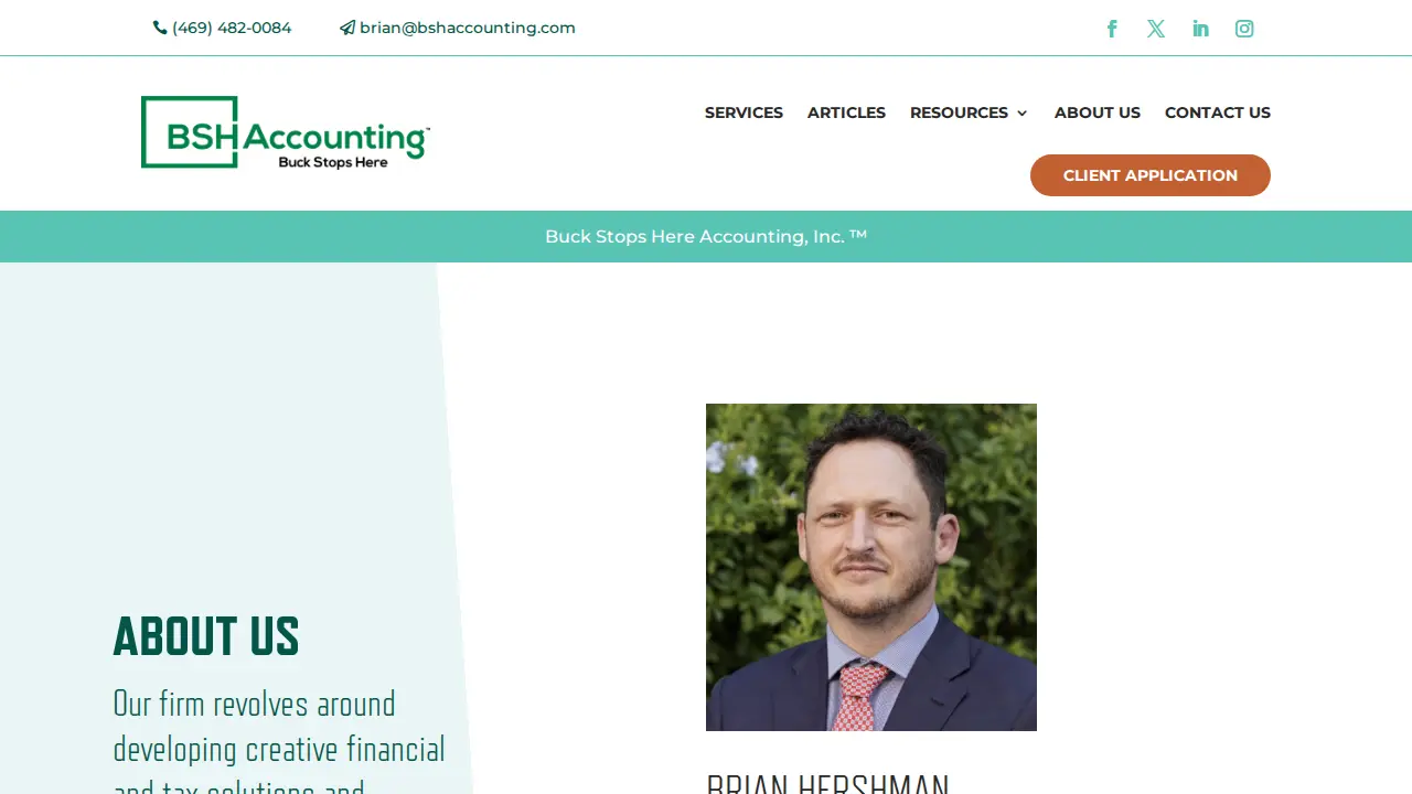 Buck Stops Here Accounting, Inc. page
