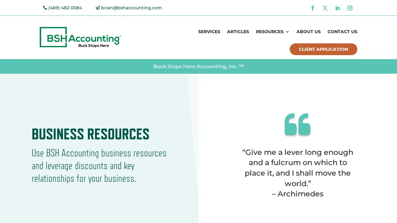 Buck Stops Here Accounting, Inc. page