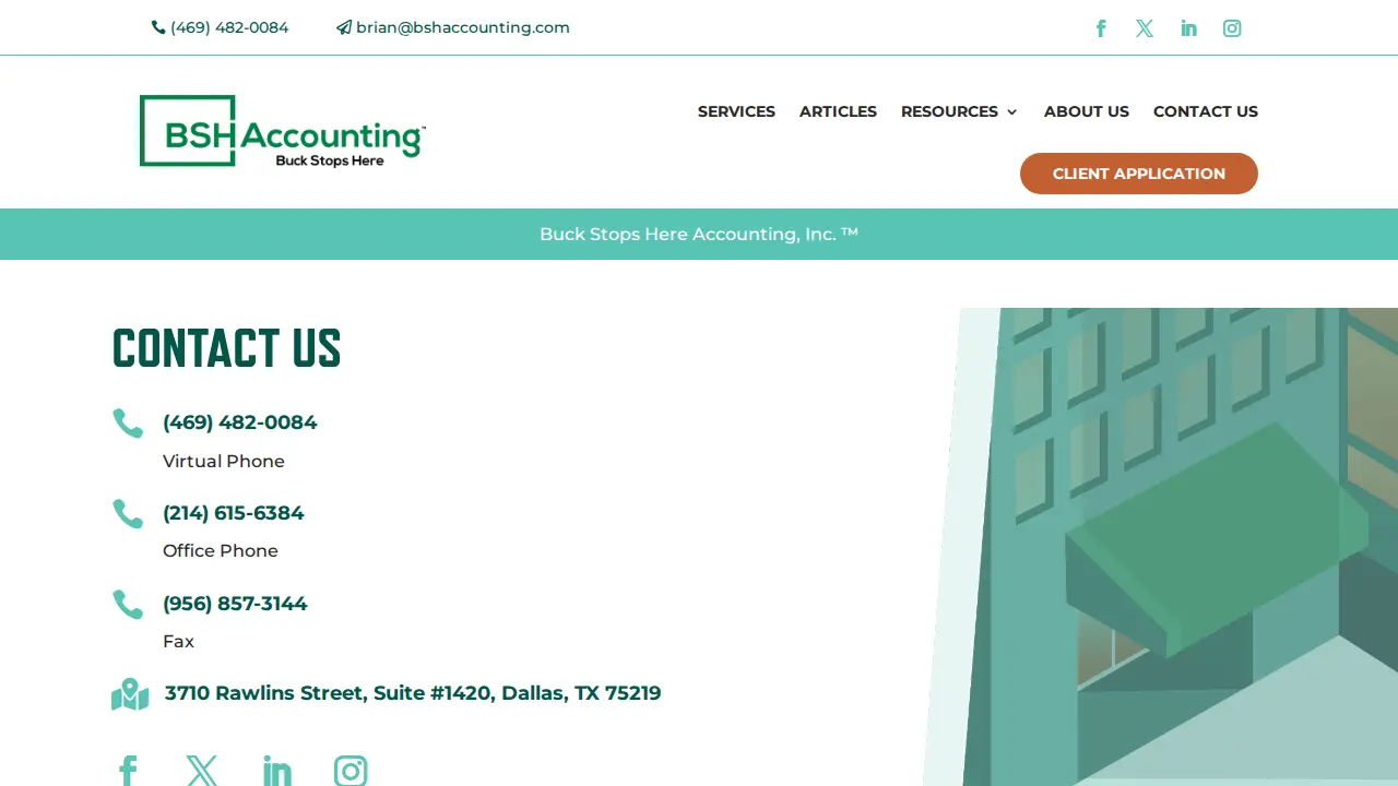Buck Stops Here Accounting, Inc. page