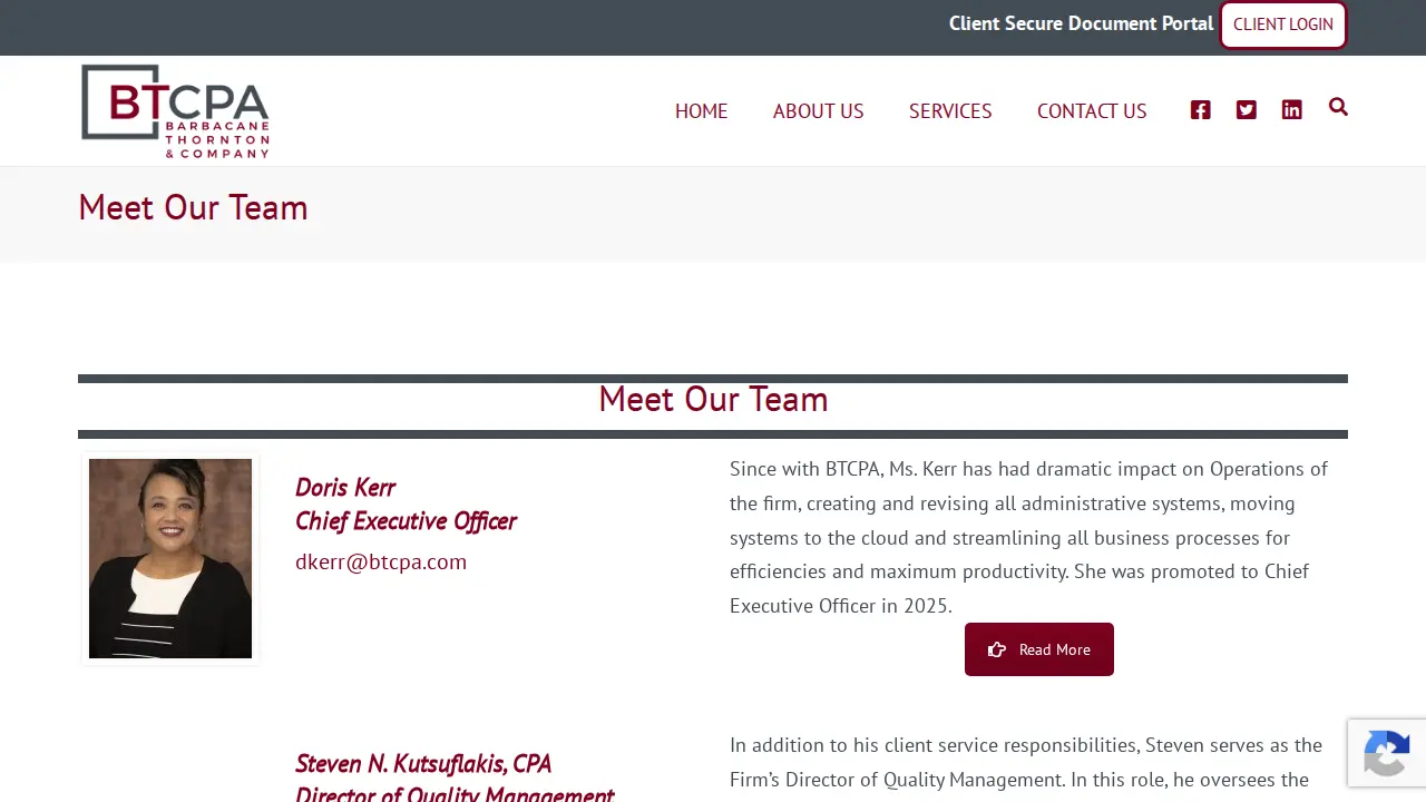 Barbacane, Thornton & Company page