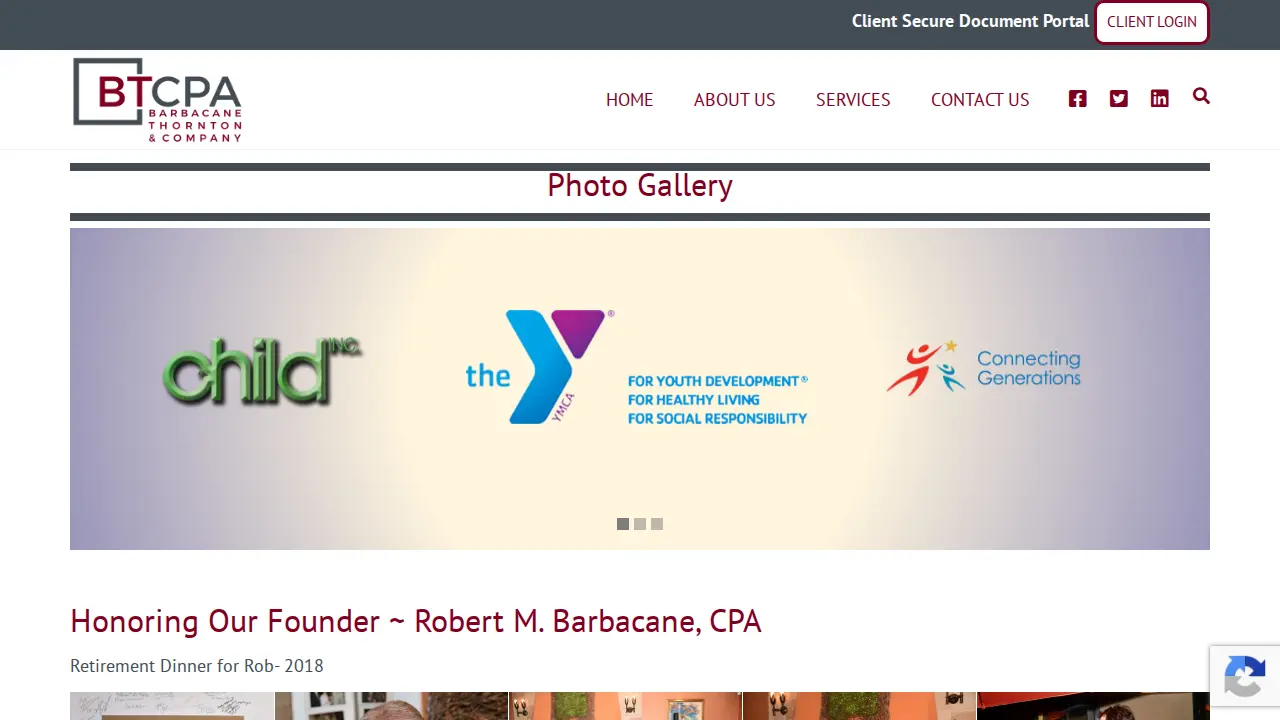 Barbacane, Thornton & Company page