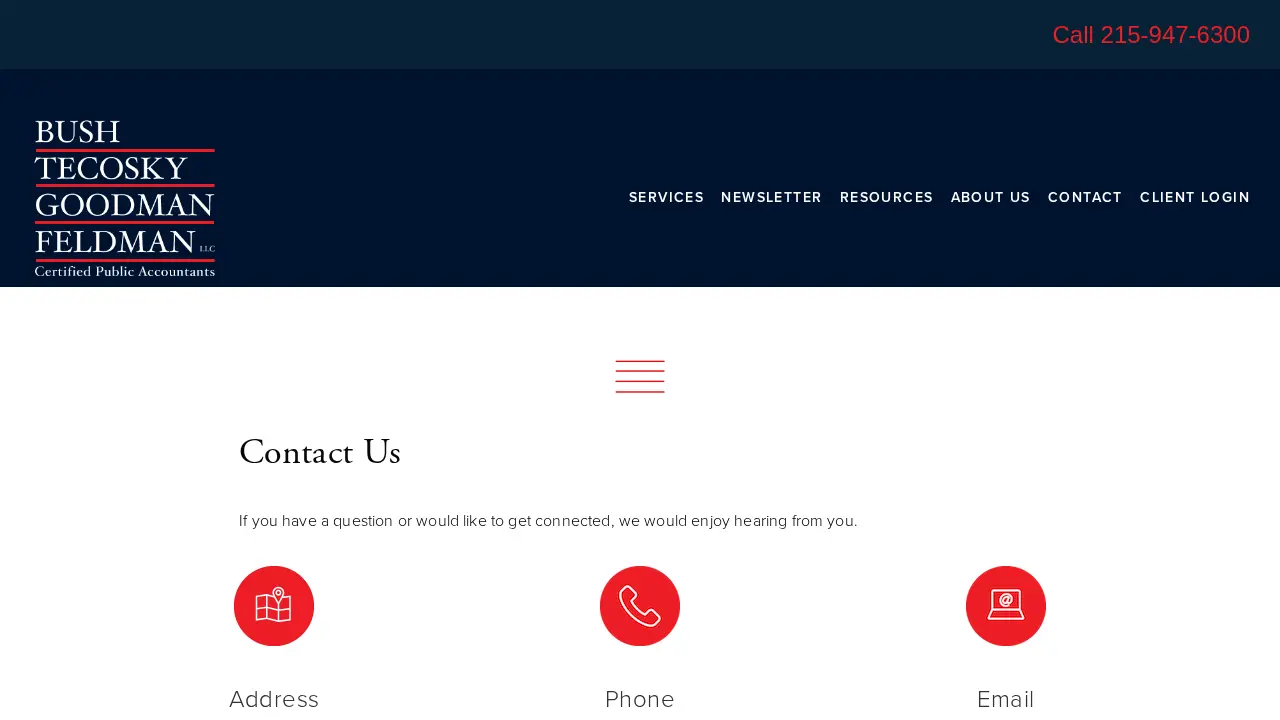 Bush Tecosky Goodman Feldman, LLC page