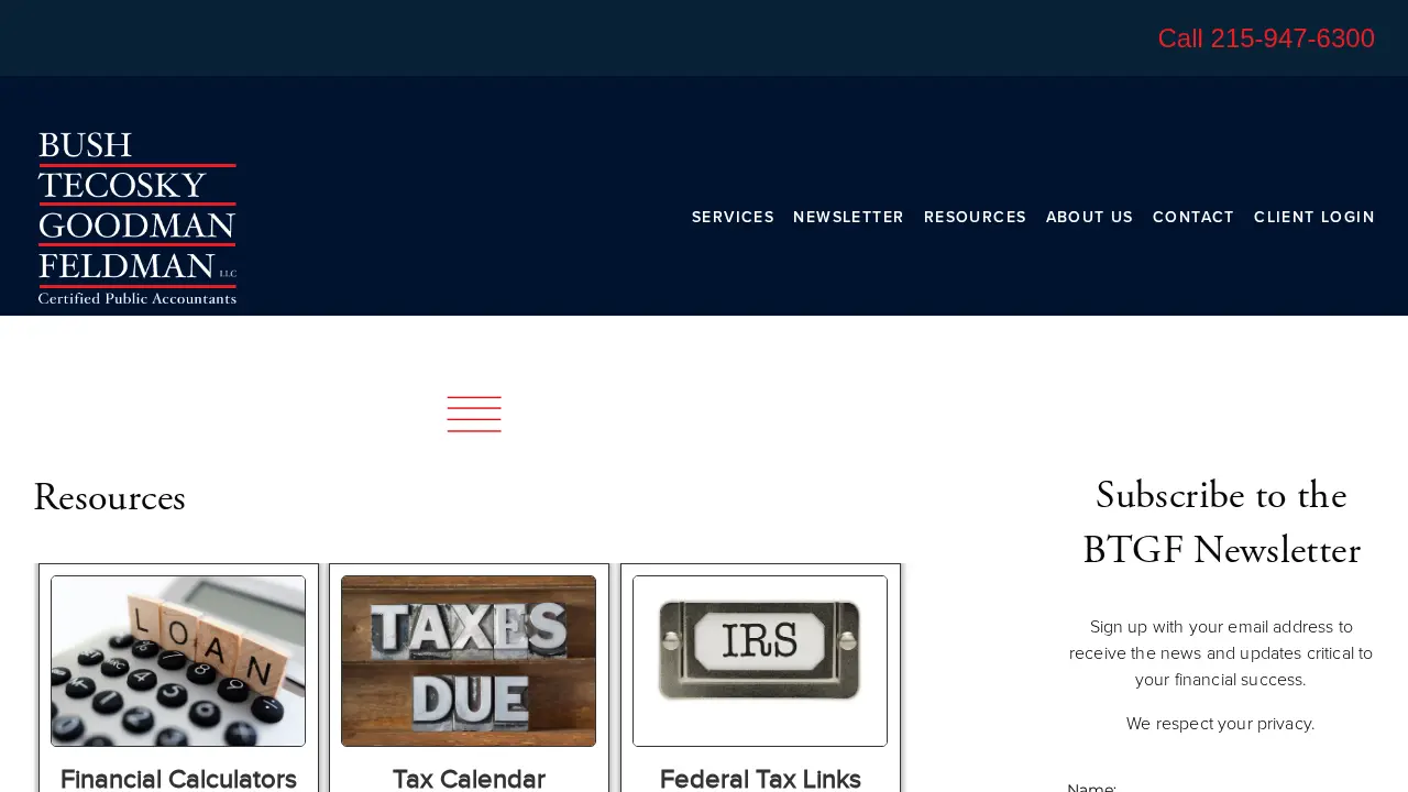 Bush Tecosky Goodman Feldman, LLC page