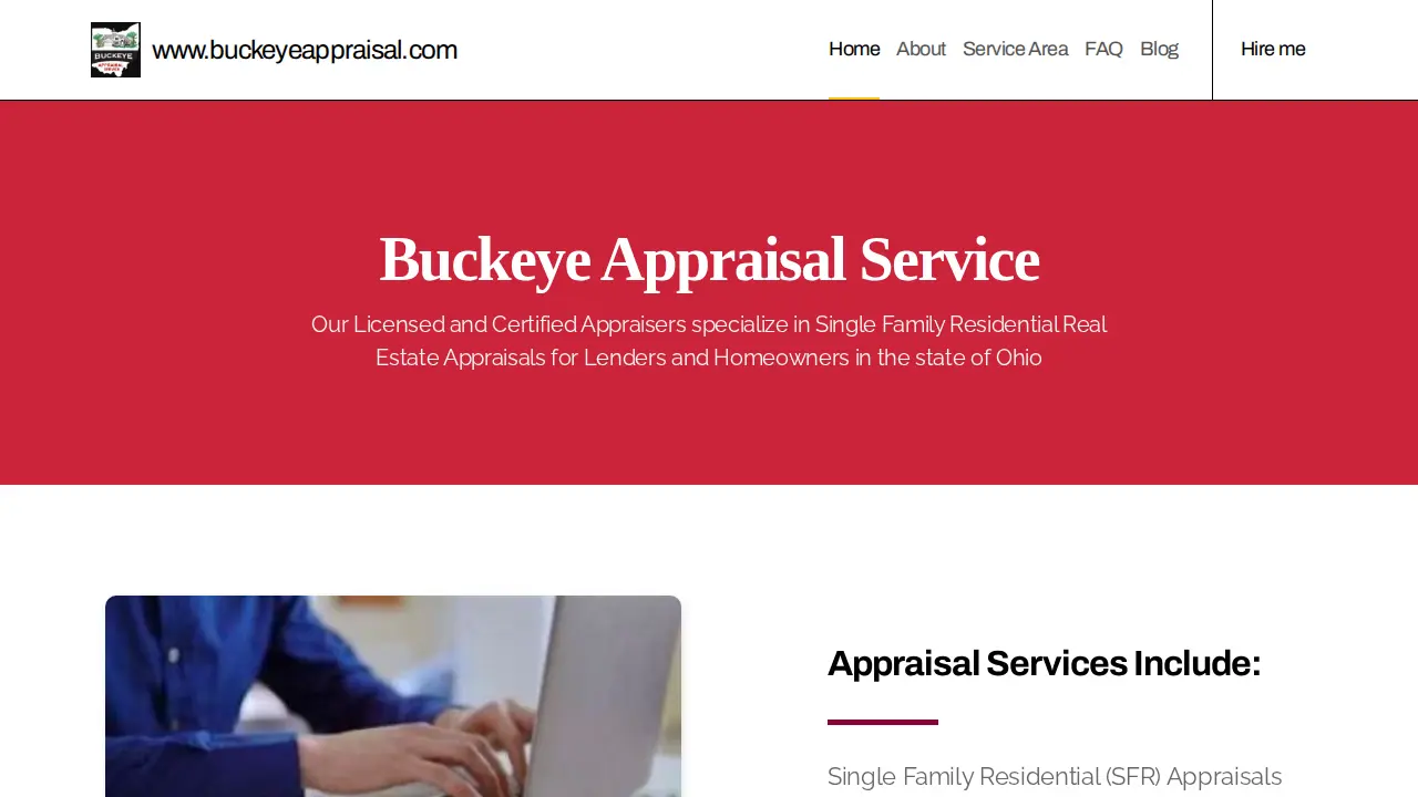 Buckeye Appraisal Services website