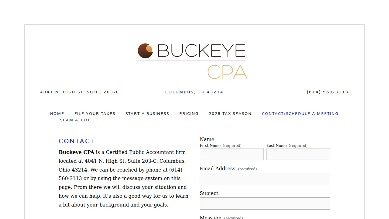 Buckeye CPA page