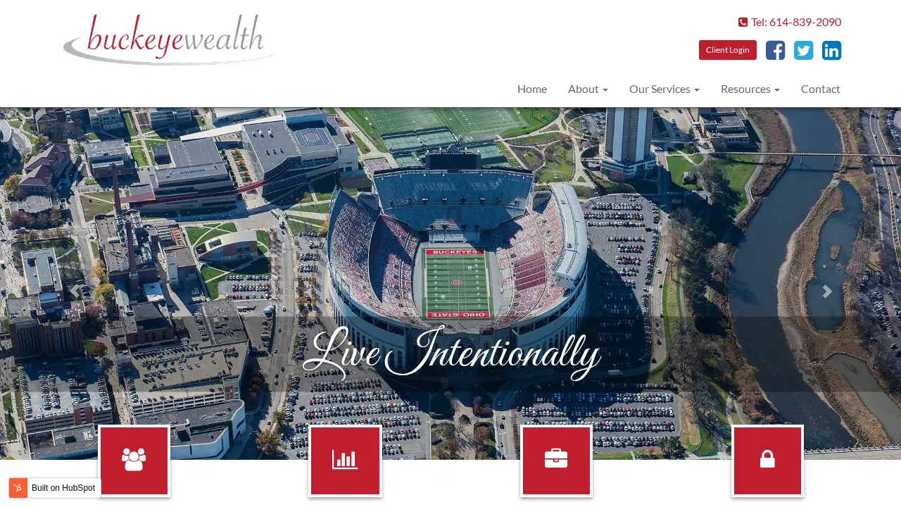 Buckeye Wealth Management website