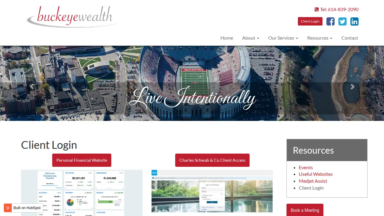 Buckeye Wealth Management page