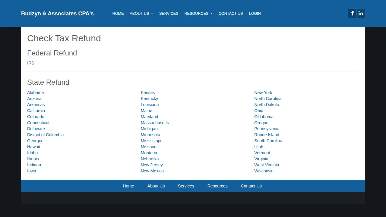Budzyn & Associates page