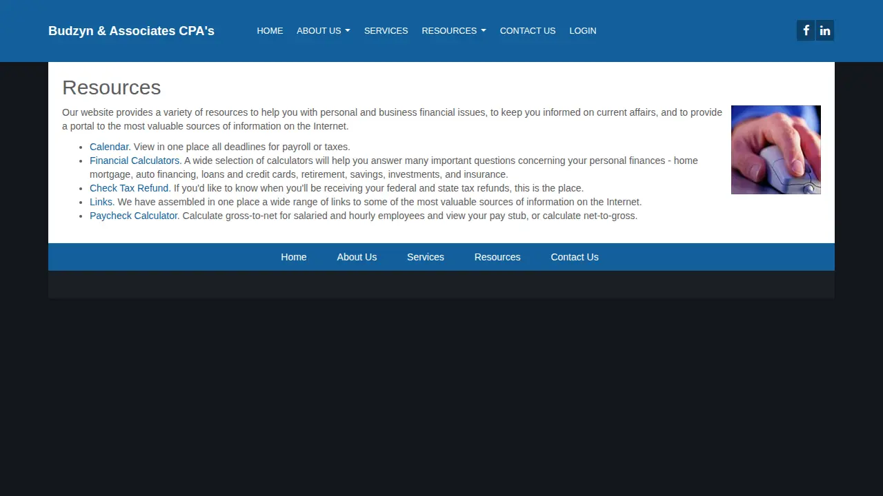 Budzyn & Associates page