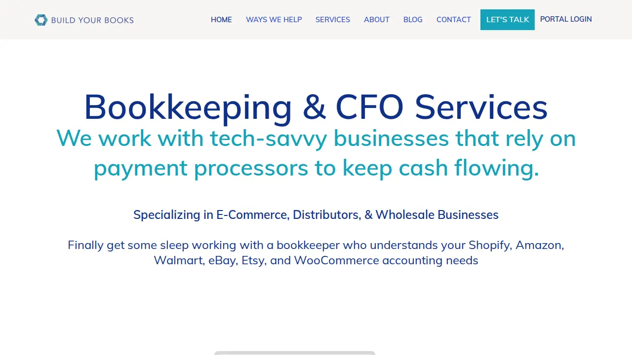 Build Your Books, LLC website