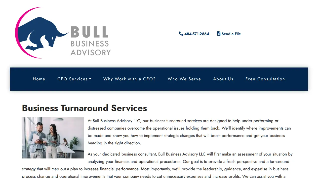 Bull Business Advisory page