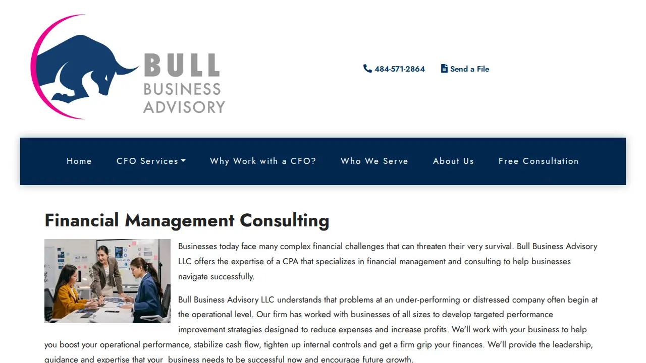 Bull Business Advisory page