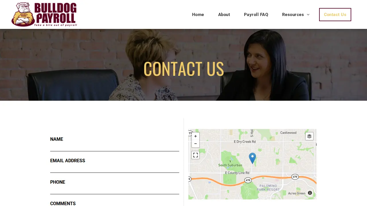 Bulldog Payroll page
