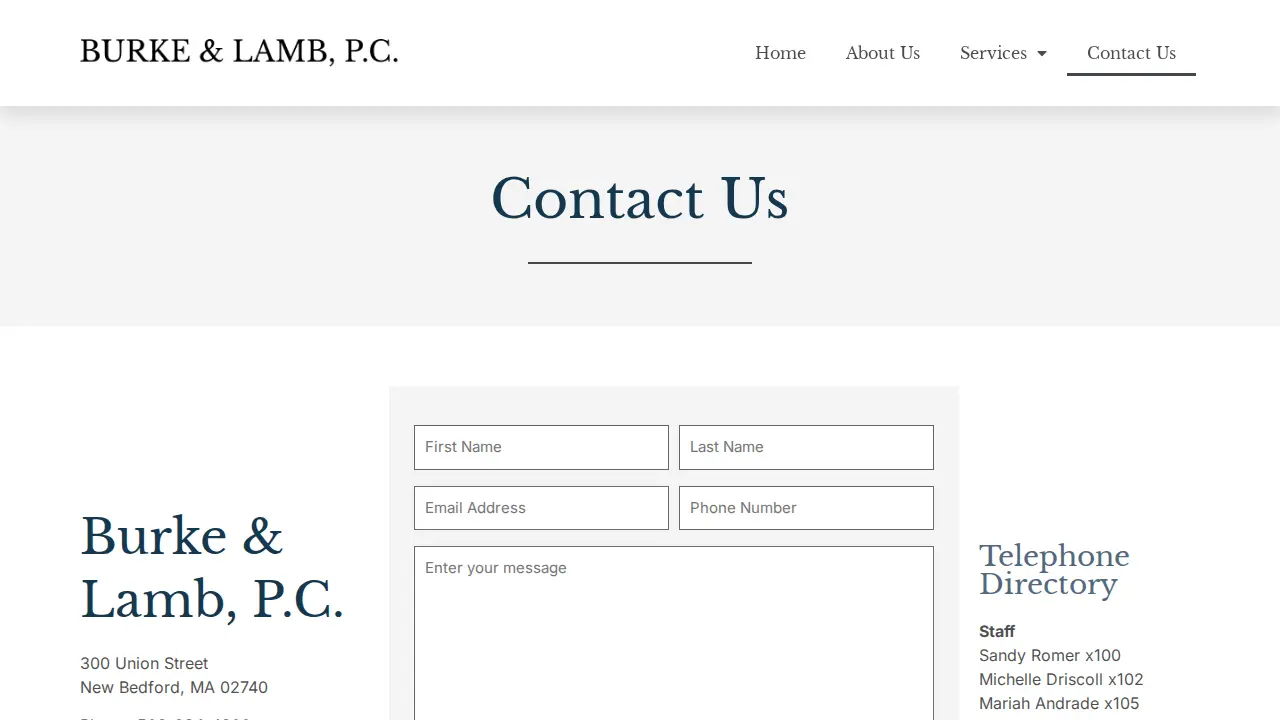 Burke & Lamb CPA page