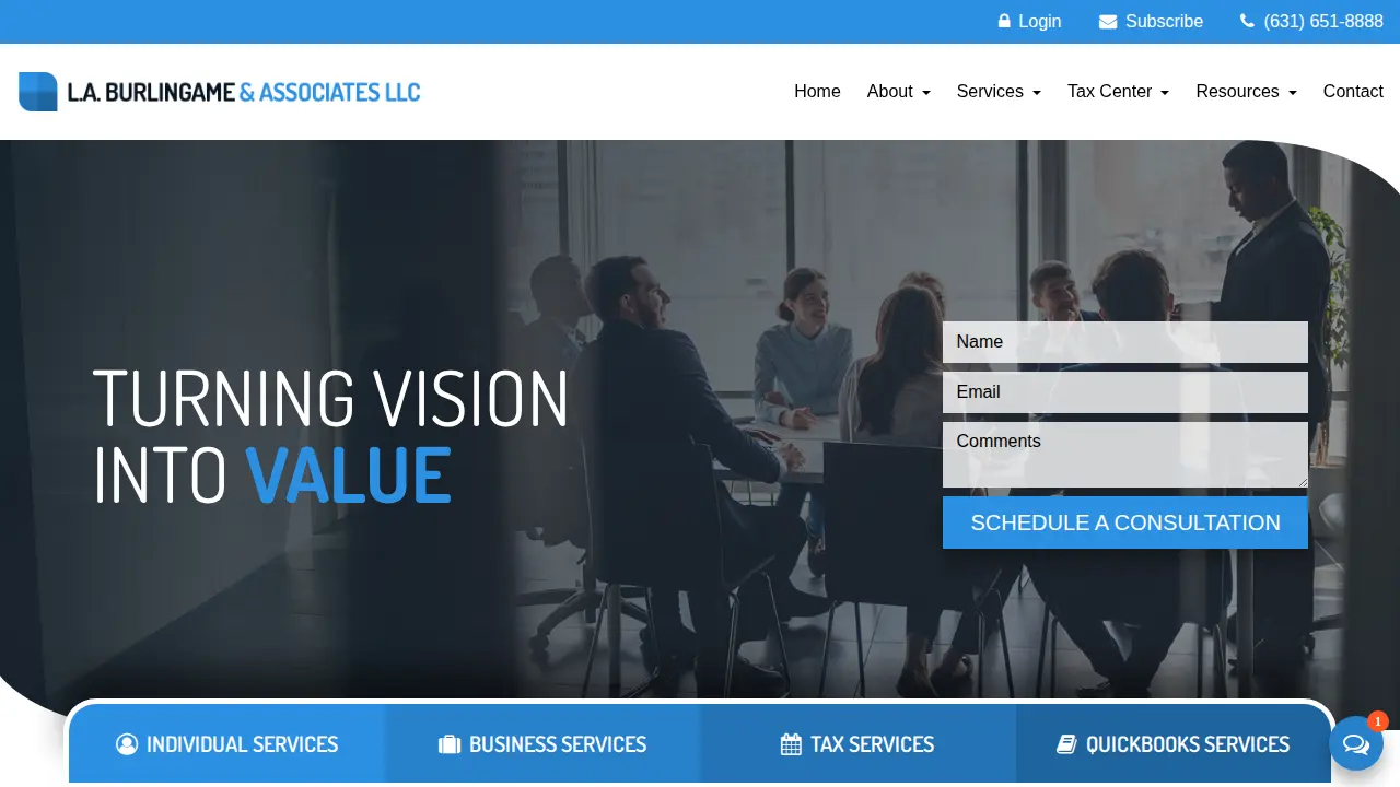 L.A. Burlingame & Associates LLC page