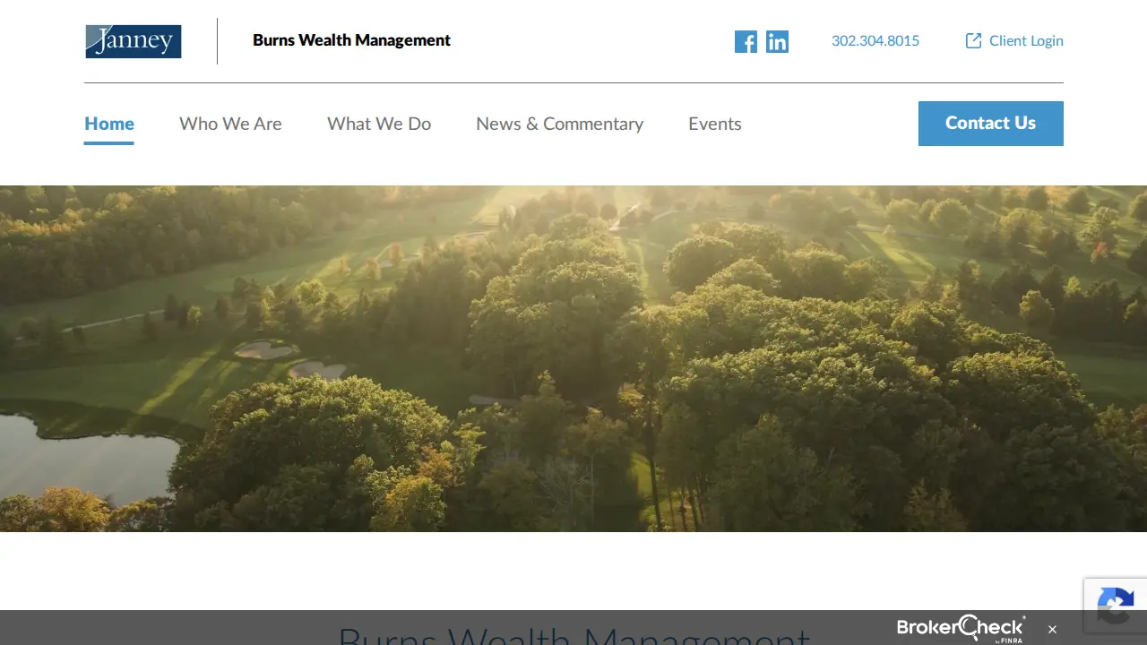 Burns Wealth Management of Janney Montgomery Scott page