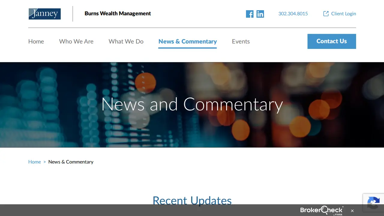 Burns Wealth Management of Janney Montgomery Scott page