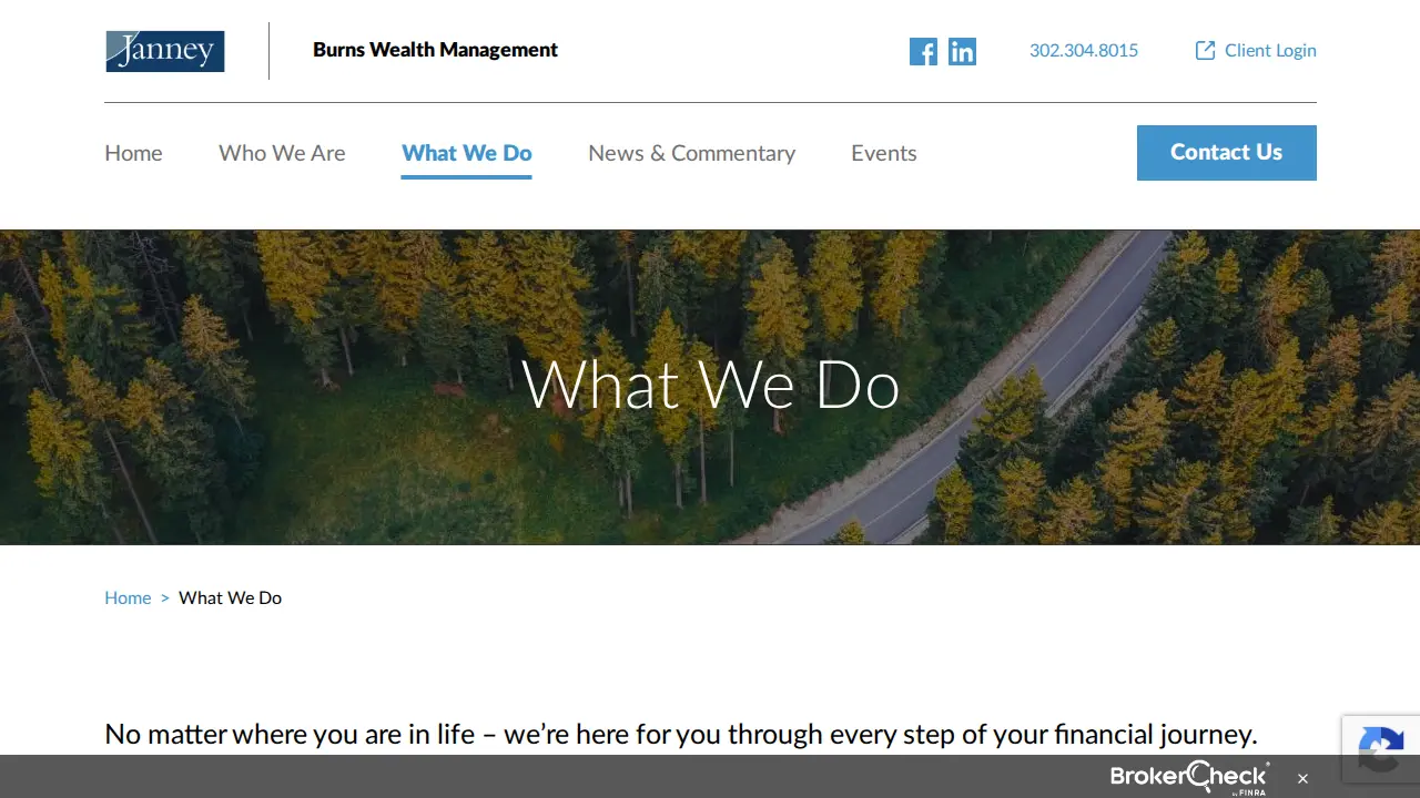 Burns Wealth Management of Janney Montgomery Scott page
