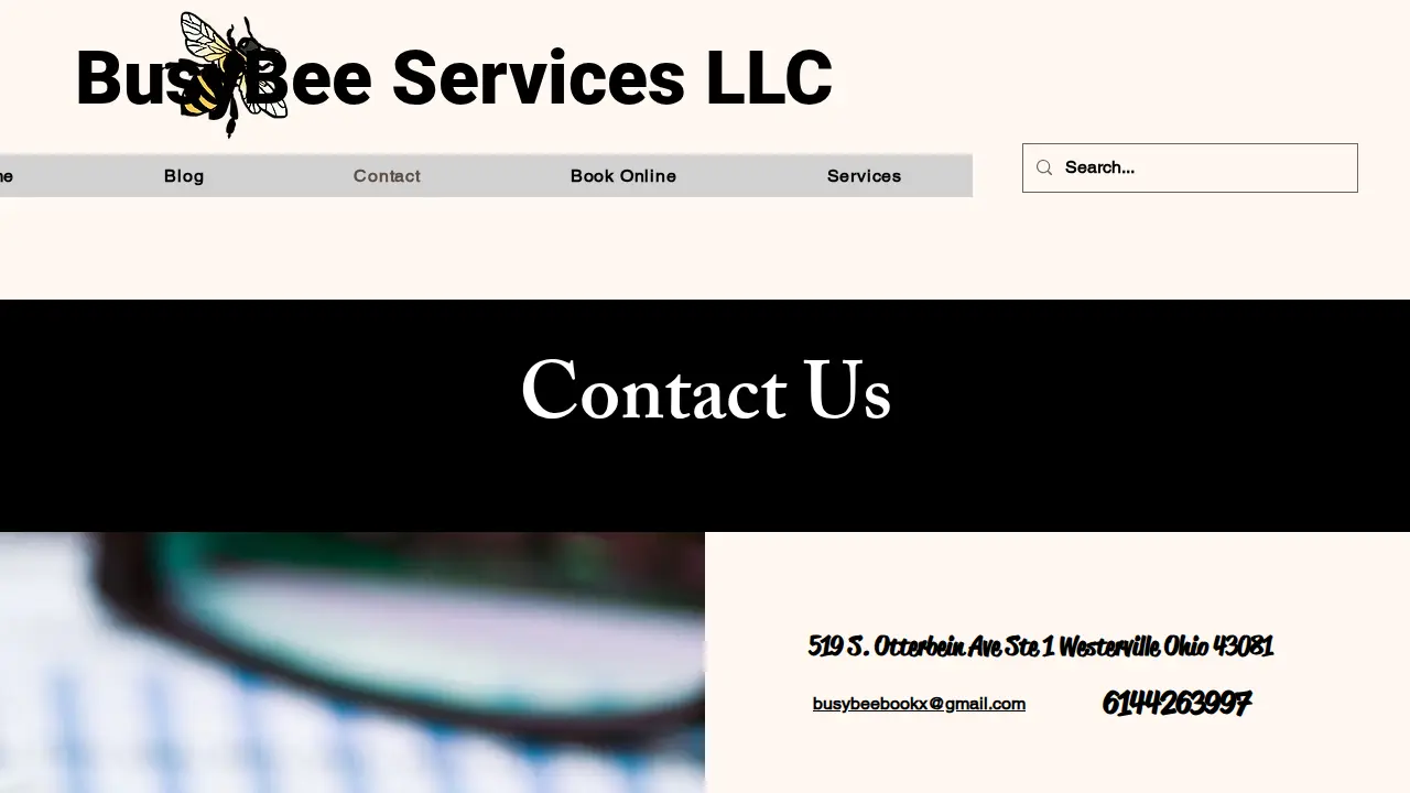 BusyBee Services page
