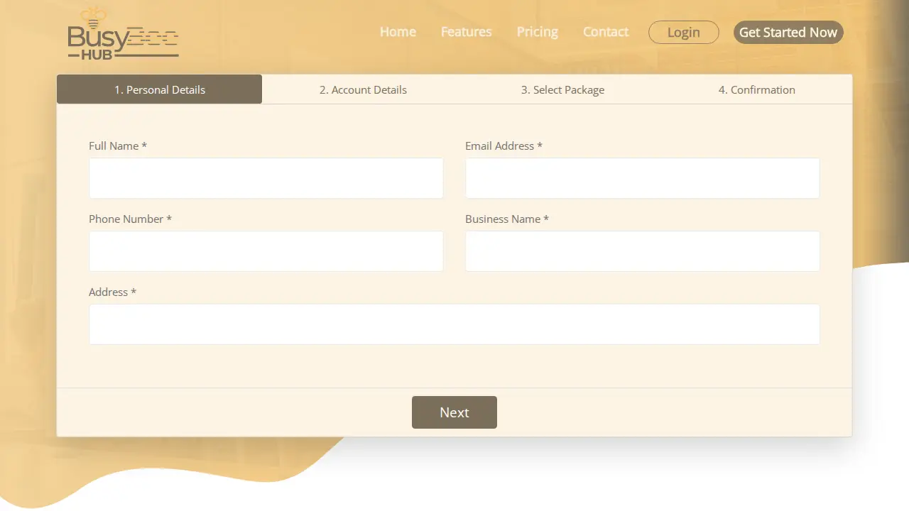 Busy Bee Hub page