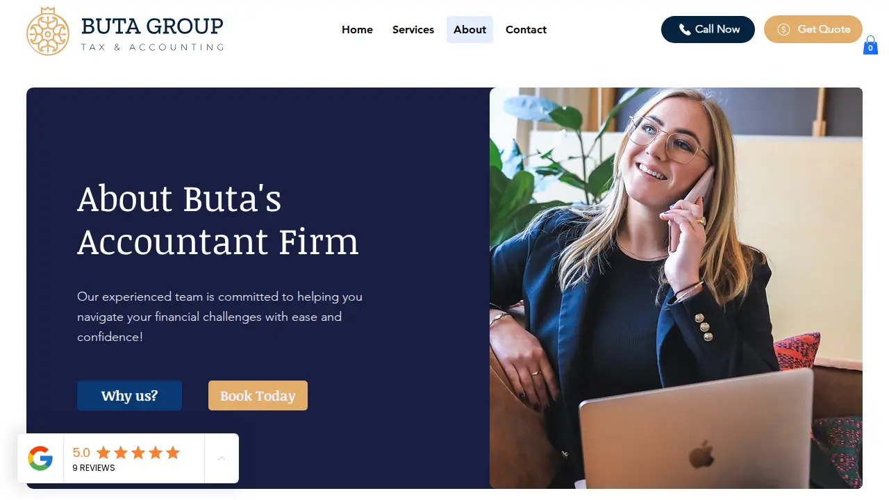 BUTA Tax & Accounting page