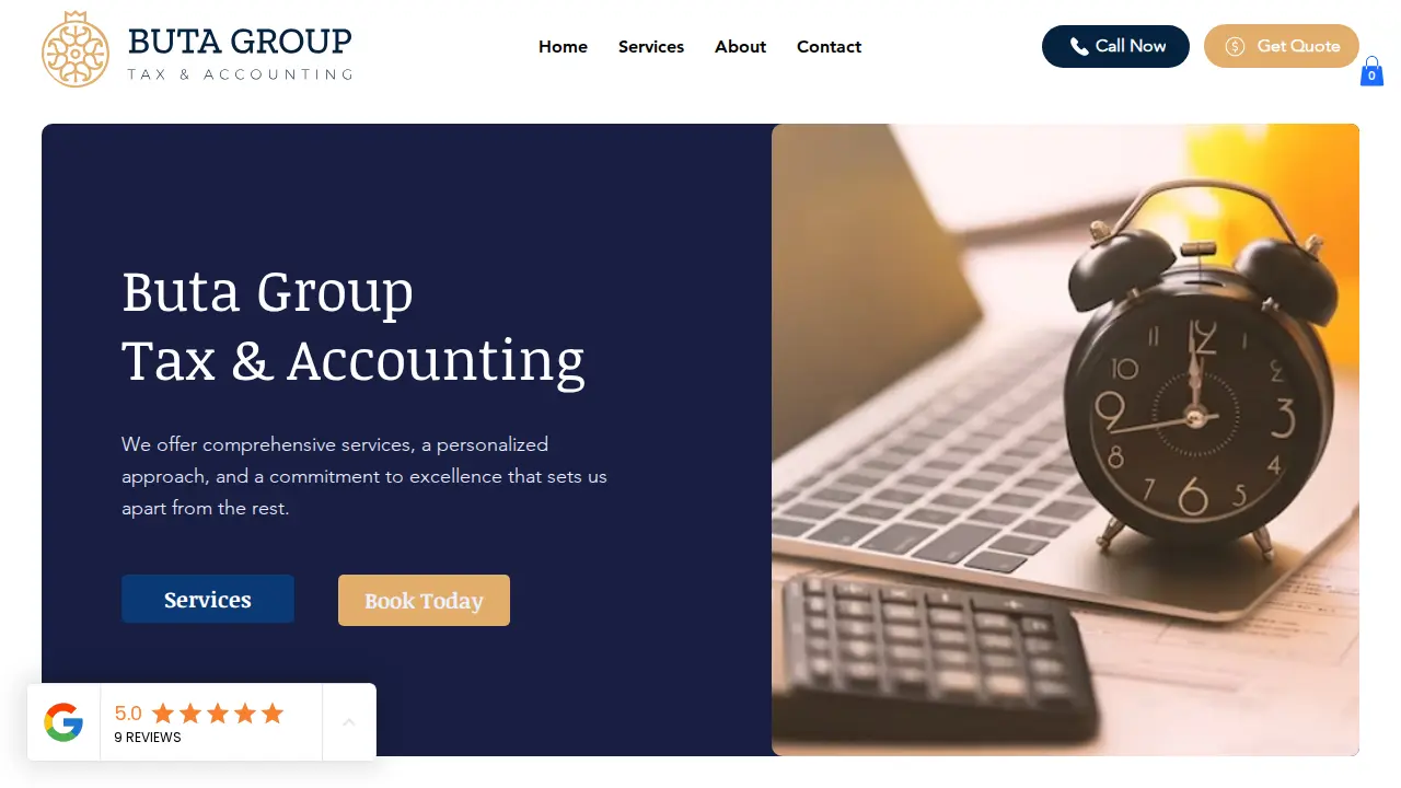 BUTA Tax & Accounting page