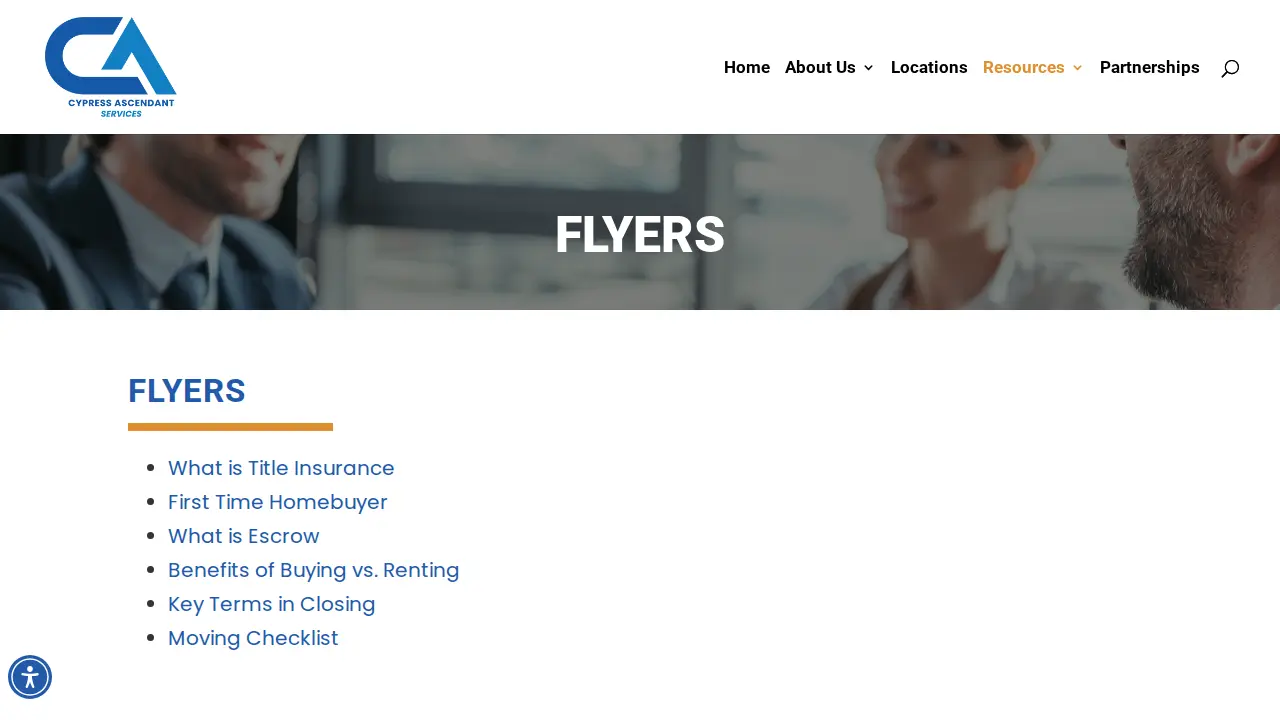 Cypress Ascendant Services page