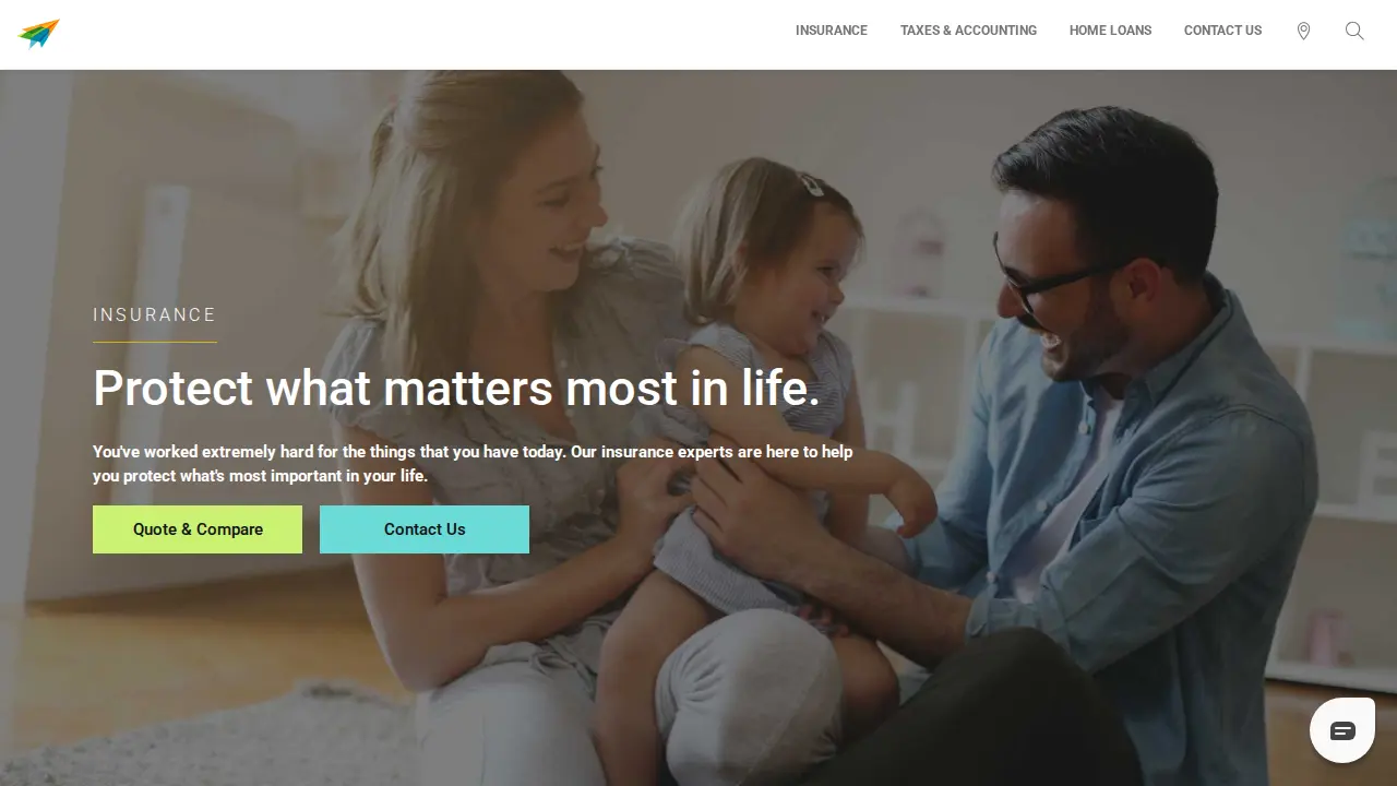 CAA Financial page