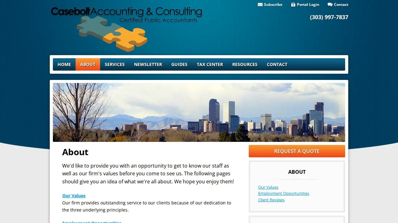Casebolt Accounting page