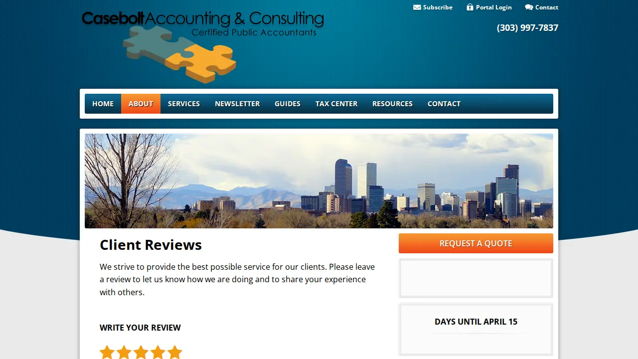 Casebolt Accounting page