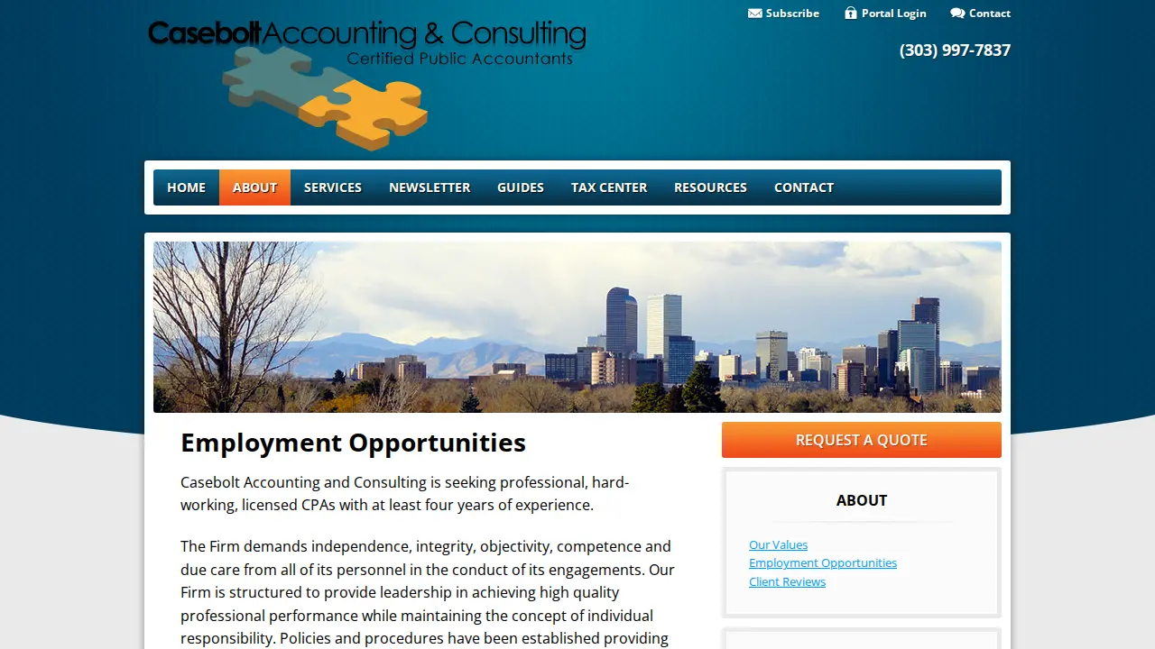 Casebolt Accounting page