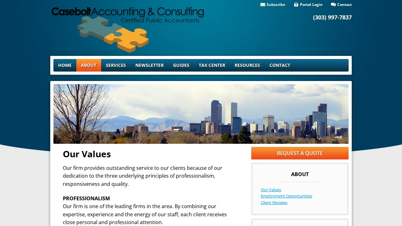 Casebolt Accounting page