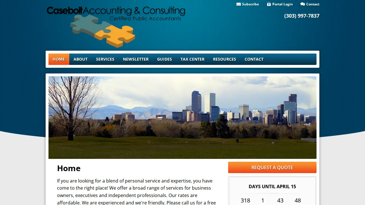 Casebolt Accounting page