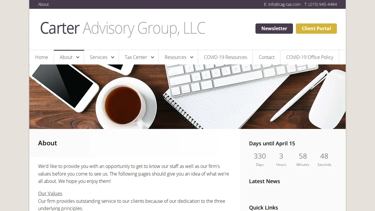 Carter Advisory Group LLC page
